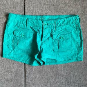 Teal shorts